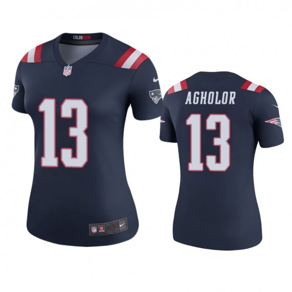 New England Patriots Nelson Agholor Navy Color Rush Legend Jersey - Women's