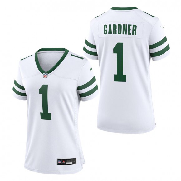 Women's New York Jets Ahmad Sauce Gardner Legacy White Game Player Jersey