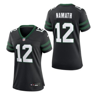 Women's New York Jets Joe Namath Legacy Black Retired Player Alternate Game Jersey