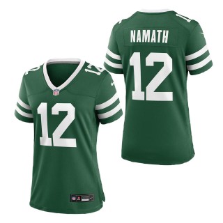 Women's New York Jets Joe Namath Legacy Green Retired Player Game Jersey