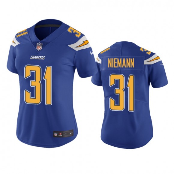 Women's Los Angeles Chargers Nick Niemann Royal Color Rush Limited Jersey