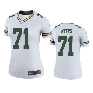 Green Bay Packers Josh Myers White Color Rush Legend Jersey - Women's