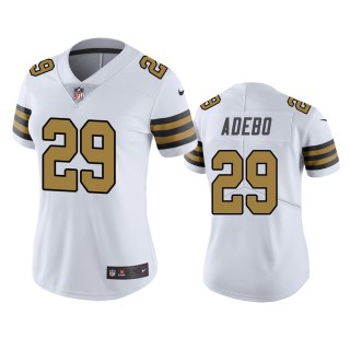 Women's New Orleans Saints Paulson Adebo White Color Rush Limited Jersey