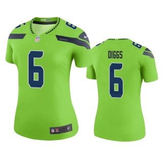 Seattle Seahawks Quandre Diggs Green Color Rush Legend Jersey - Women's