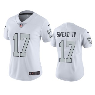 Women's Las Vegas Raiders Willie Snead IV White Color Rush Limited Jersey