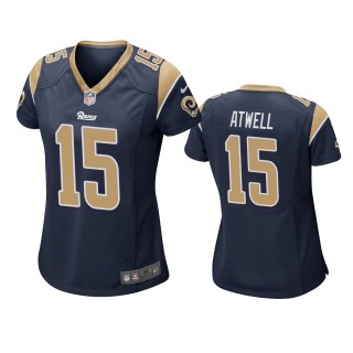 Women's Los Angeles Rams Tutu Atwell Navy Game Jersey