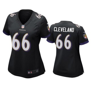 Women's Baltimore Ravens Ben Cleveland Black Game Jersey