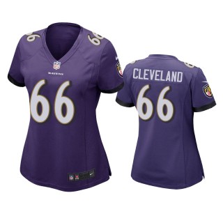 Women's Baltimore Ravens Ben Cleveland Purple Game Jersey