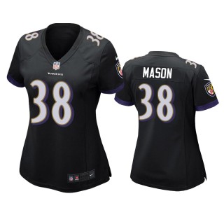 Women's Baltimore Ravens Ben Mason Black Game Jersey