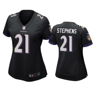 Women's Baltimore Ravens Brandon Stephens Black Game Jersey