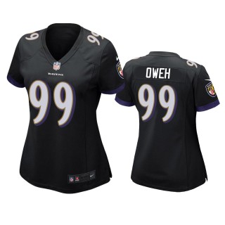 Women's Baltimore Ravens Jayson Oweh Black Game Jersey