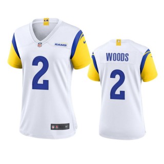 Women's Los Angeles Rams Robert Woods White Alternate Game Jersey