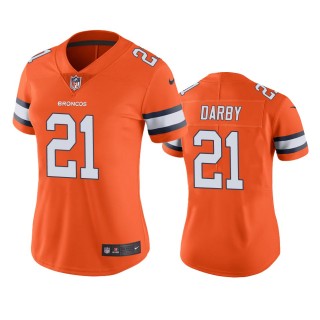 Women's Denver Broncos Ronald Darby Orange Color Rush Limited Jersey