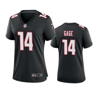 Women's Atlanta Falcons Russell Gage Black Throwback Game Jersey