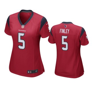 Women's Houston Texans Ryan Finley Red Game Jersey