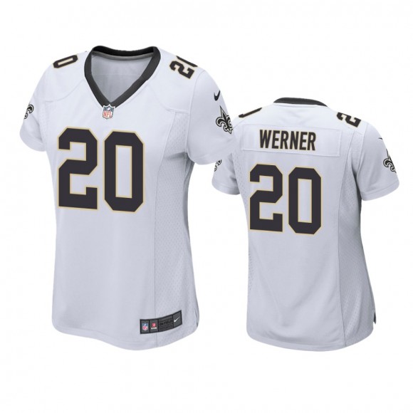 Women's New Orleans Saints Pete Werner White Game Jersey
