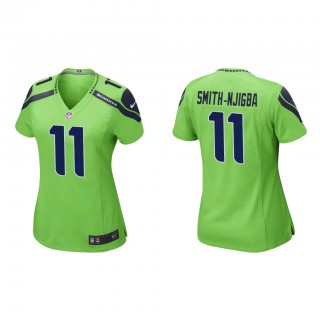 Women's Jaxon Smith-Njigba Neon Green 2023 NFL Draft Game Jersey