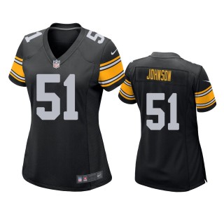 Women's Pittsburgh Steelers Buddy Johnson Black Game Jersey