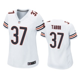 Women's Chicago Bears Teez Tabor White Game Jersey