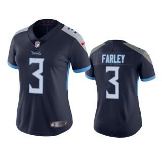 Tennessee Titans Caleb Farley Navy Vapor Limited Jersey