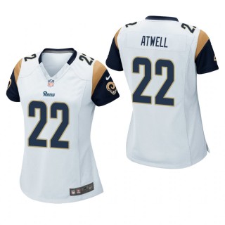 Women's Los Angeles Rams Tutu Atwell White Game Jersey