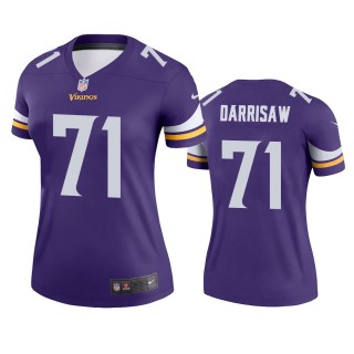 Minnesota Vikings Christian Darrisaw Purple Legend Jersey - Women's
