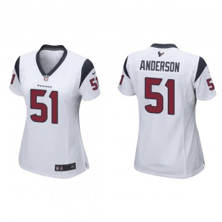 Women's Will Anderson White 2023 NFL Draft Game Jersey