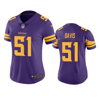 Women's Minnesota Vikings Wyatt Davis Purple Color Rush Limited Jersey
