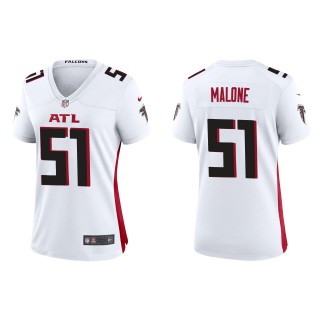 Women's Falcons DeAngelo Malone White Game Jersey