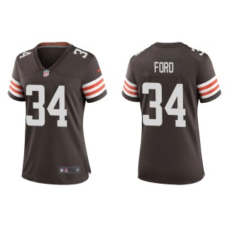 Women's Browns Jerome Ford Brown Game Jersey