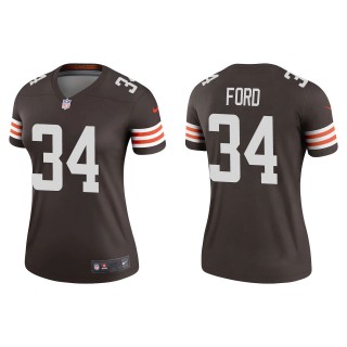 Women's Browns Jerome Ford Brown Legend Jersey