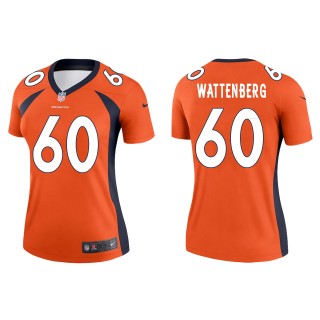 Women's Broncos Luke Wattenberg Orange Legend Jersey