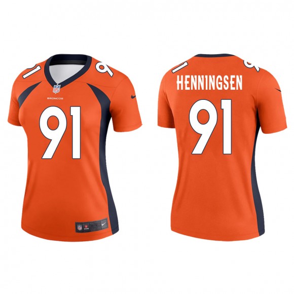 Women's Broncos Matt Henningsen Orange Legend Jersey