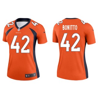 Women's Broncos Nik Bonitto Orange Legend Jersey
