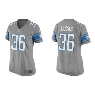 Women's Lions Chase Lucas Silver Game Jersey