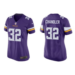 Women's Vikings Ty Chandler Purple Game Jersey