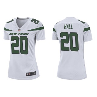 Women's Jets Breece Hall White Game Jersey
