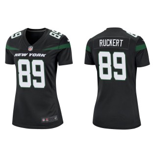 Women's Jets Jeremy Ruckert Black Game Jersey
