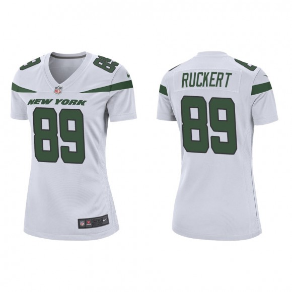 Women's Jets Jeremy Ruckert White Game Jersey