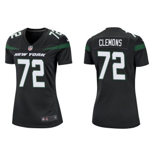 Women's Jets Micheal Clemons Black Game Jersey