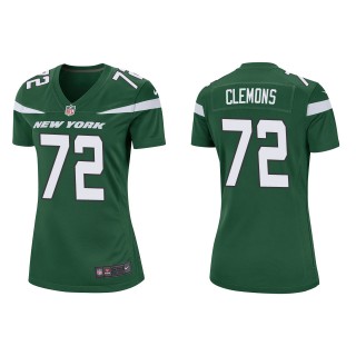 Women's Jets Micheal Clemons Green Game Jersey