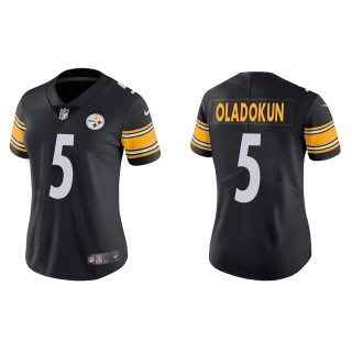 Women's Steelers Chris Oladokun Black Vapor Limited Jersey