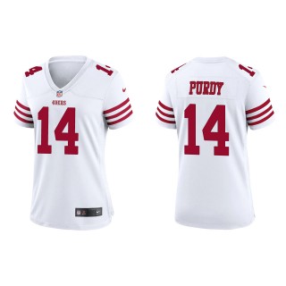 Women's 49ers Brock Purdy White Game Jersey