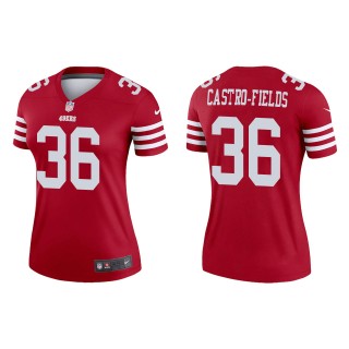 Women's 49ers Tariq Castro-Fields Scarlet Legend Jersey