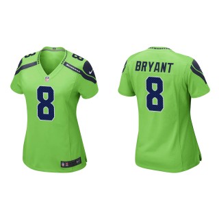 Women's Seahawks Coby Bryant Neon Green Game Jersey