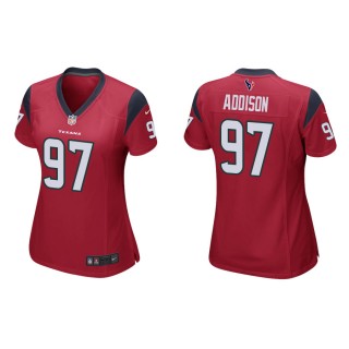 Women's Houston Texans Addison Red Game Jersey