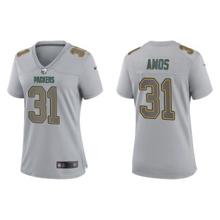 Women's Adrian Amos Green Bay Packers Gray Atmosphere Fashion Game Jersey