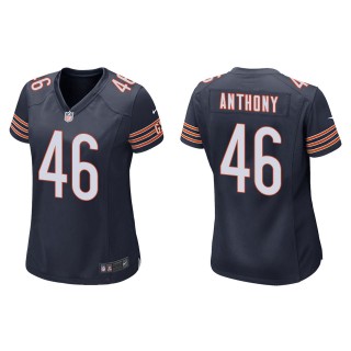 Women's Chicago Bears Andre Anthony Navy Game Jersey
