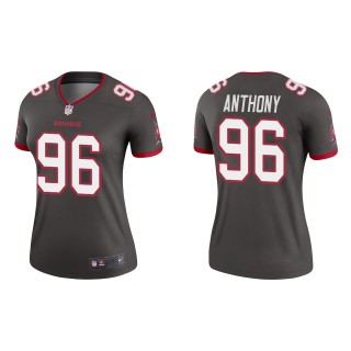 Women's Buccaneers Andre Anthony Pewter 2022 NFL Draft Legend Jersey