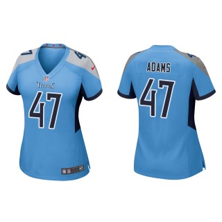 Women's Tennessee Titans Andrew Adams Light Blue Game Jersey
